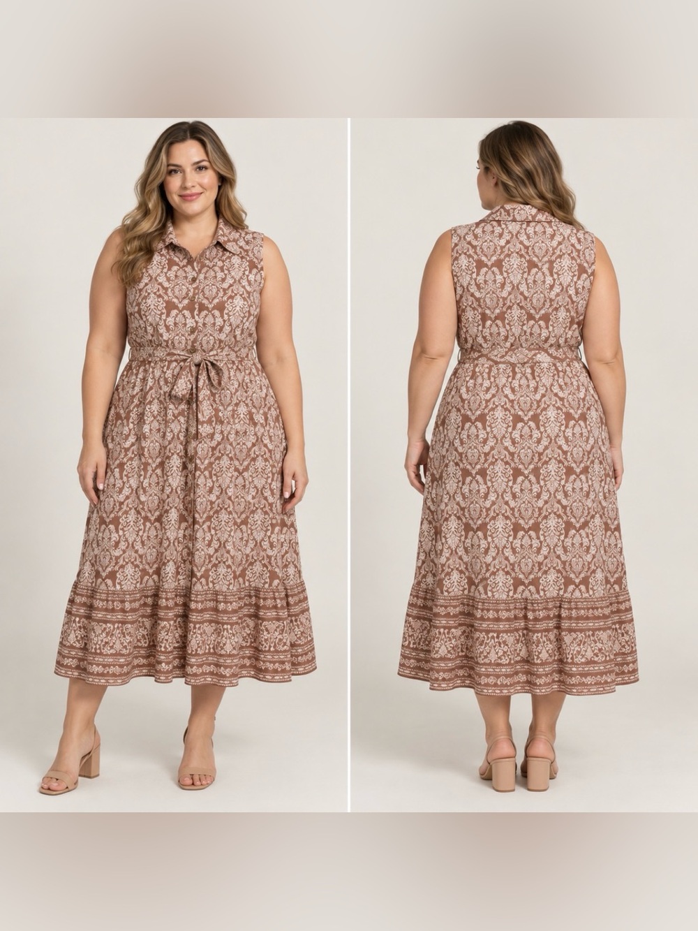 Lucky Brand Floral Midi Dress  XL